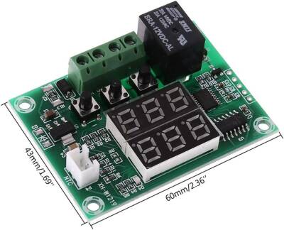 XH-W1219 12V Röle Çıkışlı Dijital Termostat - Sıcaklık Kontrol Modülü - 2