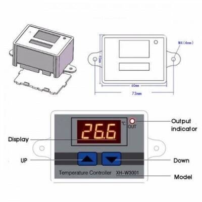 XH-W3001 220V AC Dijital Termostat - 2
