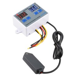 XK-W1099 220V Temperature and Humidity Meter Relay Module with Display - Thermostat