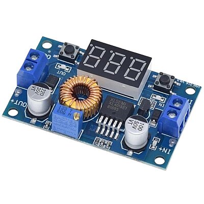XL4015 5A Adjustable Voltage Reducer Module with Digital Display - 2
