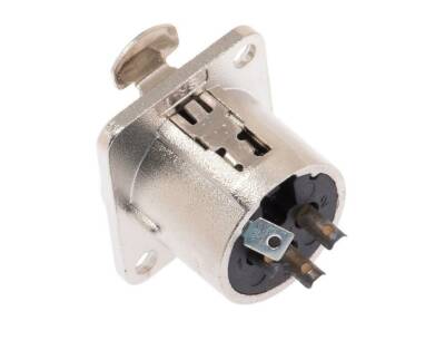 XLR Konnektör Panel Tipi Dişi - 3 Pin - 2