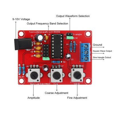 XR2206 1Hz-1MHz Signal Generator Module - 3
