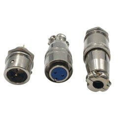 XS10 2 Pin 10mm Su Geçirmez Konnektör Takımı