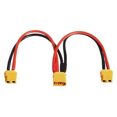 XT60 1 Erkek - 2 Dişi Y Splitter Paralel Dönüştürücü Kablo 20cm - 1