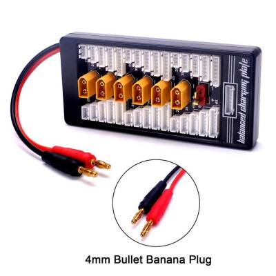 XT60 LiPo Paralel Şarj Kartı (Banana Beslemeli) - 2