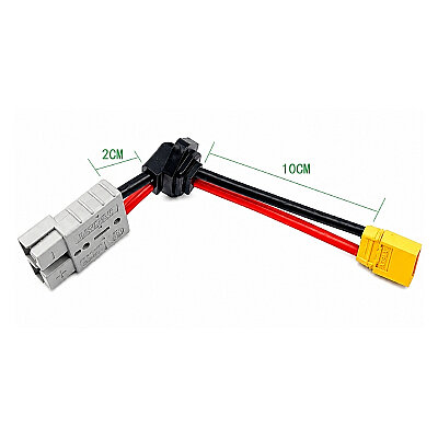 XT90 Erkek - 50A Anderson Soket 90 Derece Dönüştürücü Kablo - 2
