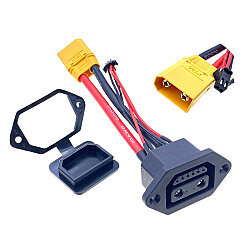 XT90 Male - 2+6 Electric Vehicle Charging Socket Converter Cable - 2