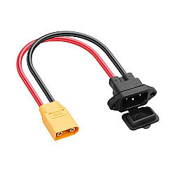 XT90 Male - C14 3 Pin AC Power Socket Converter Cable - 1