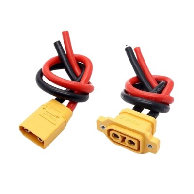 XT90E Female-Male Lipo Battery Charging Cable Set 10cm - 1