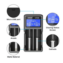 Xtar VC2 Li-ion 18650 Battery Charger - 3