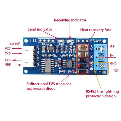 XY-485 TTL - RS485 Dönüştürücü Modül - 2