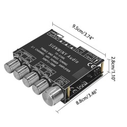 XY-S100L 2x50W + 100W Bluetooth 5.0 2.1 Channel Amplifier Module - 4