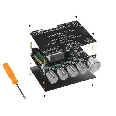 XY-S100L 2x50W + 100W Bluetooth 5.0 2.1 Kanal Amfi Modülü - 2