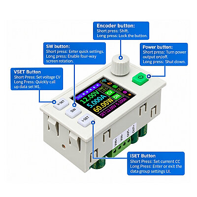 XY-SK120S 120W 7A Ayarlanabilir DC Güç Kaynağı Modülü - 2