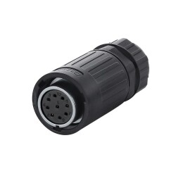 YA-20-J09PE-01-001 9-Pin Su Geçirmez Konnektör - Dişi - 1