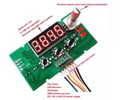 YF-18 Stepper Motor Speed Controller with Digital Display 8-24V DC - 4