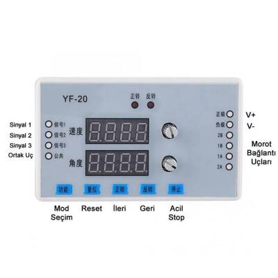YF-20 Stepper Motor Speed Controller with Indicator 7-30V DC - 3