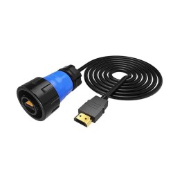 YM24-HDMI-MP-MP-5M-001 Waterproof HDMI Connector - Male
