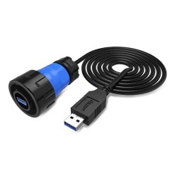 YM24-USB3-MP-MP-0D5M-001 Waterproof Data Connector - Male