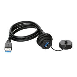 YU-USB3-FS-MP-1M-001A Waterproof Female-Male USB Connector - 1M Cable