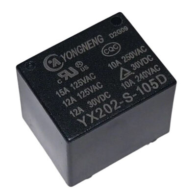 YX202-S-105D 5V 10A Röle 5-Pin - 1
