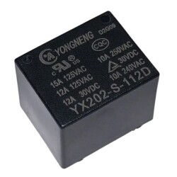 YX202-S-112D 12V 10A Röle 5-Pin