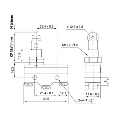 Z-15GQ21-B Micro Switch 3-Pin - 2
