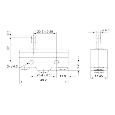 Z-15GS-B Micro Switch 3-Pin - 2