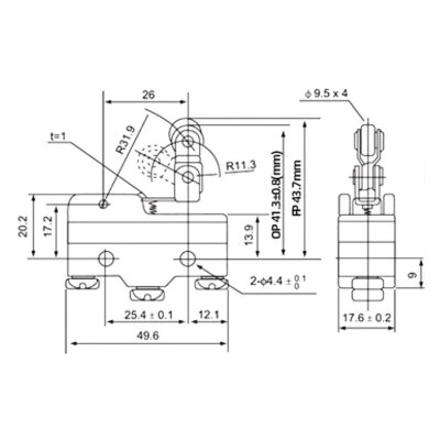 Z-15GW2277-B Micro Switch 3-Pin - 2
