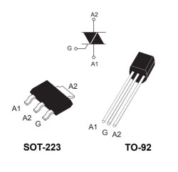 Z0107 SMD - SOT223 Z7M Triyak - 2