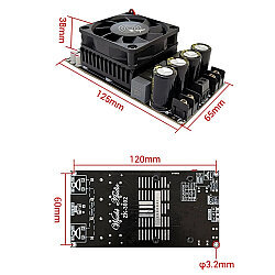 ZK-3002 TPA3255 2x300W 2-Channel Stereo Amplifier Module - 4