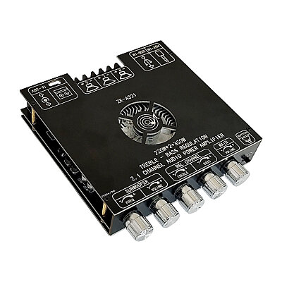 ZK-AS21 2x220W + 350W 2.1 Channel Bluetooth Amplifier Module - 1