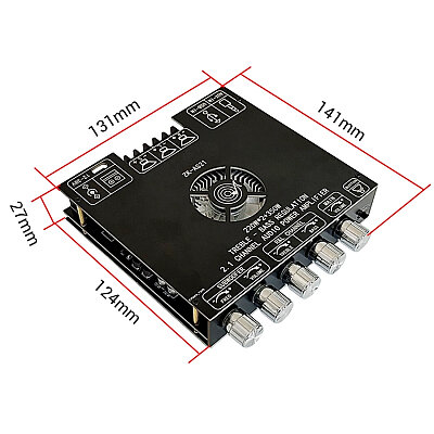 ZK-AS21 2x220W + 350W 2.1 Channel Bluetooth Amplifier Module - 4