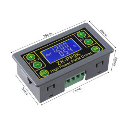 ZK-PP2K 8A PWM Motor Speed ​​Controller - Signal Generator - 4