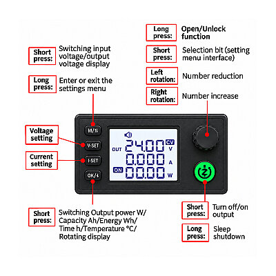 ZK-SK90 90W 5A Adjustable DC Power Supply Module - 2