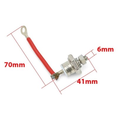 ZX70-12 70A 1200V Wired Copper Metal Screw Diode - Anode - 2